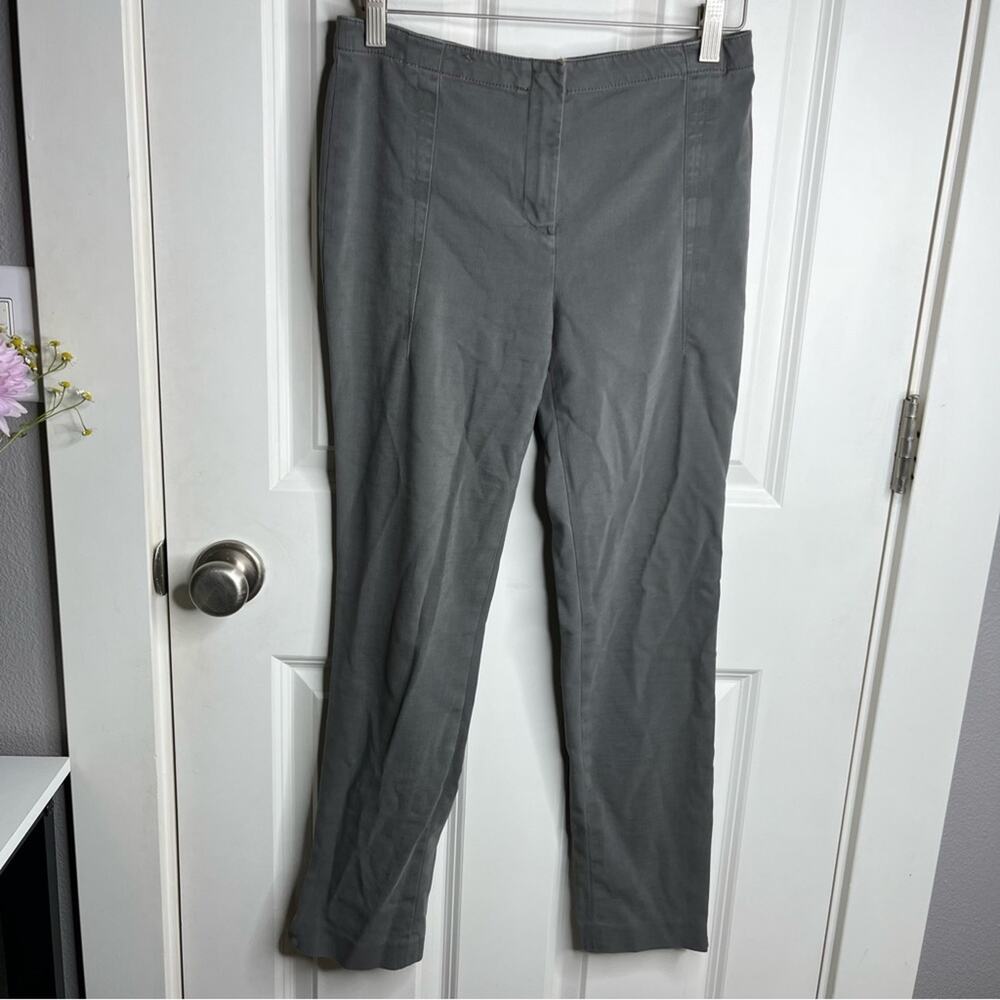 T Alexander Wang Grey Ankle Zip Skinny Ankle Crop Casual Pants Size Medium